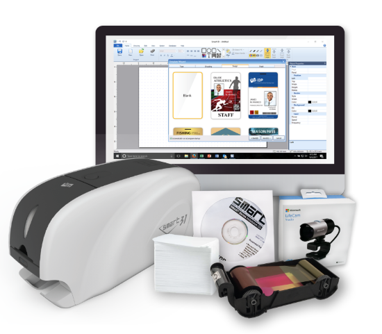 Picture of IDP SMART-31 Simplex ID Card Printer Bundle