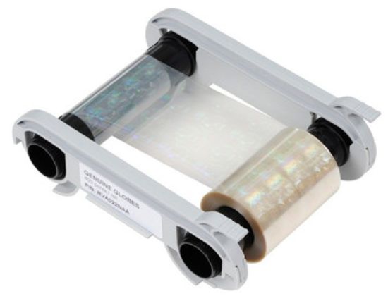 Picture of Evolis RVA022NAA Globes Holographic Overlay Varnish Ribbon