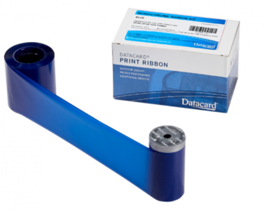 Picture of Entrust Datacard 532000-003 Graphics Monochrome Ribbon Kit, Dark Blue