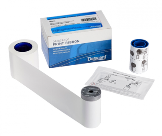 Picture of Entrust Datacard 532000-004 Graphics Monochrome Ribbon Kit, White