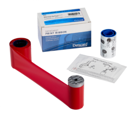 Picture of Entrust Datacard 532000-005 Graphics Monochrome Ribbon Kit, Red