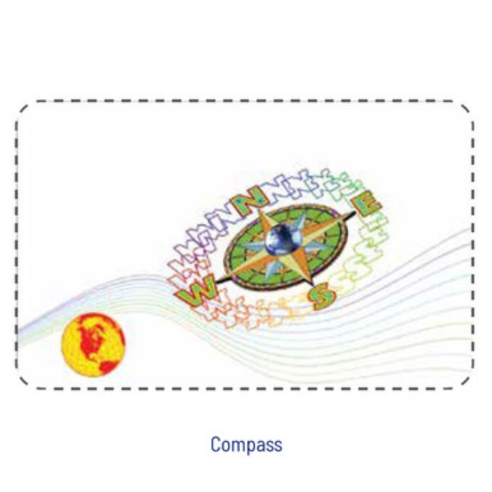 Picture of Entrust Datacard 508808-002 DuraGard, OptiExpress(TM),  Laminate, 0.6 mil, "Compass" Full Card