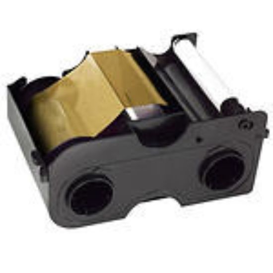 Picture of FARGO 45130 Metallic Gold Monochrome Cartridge w/ Cleaning Roller - 500 Images - DTC Series, C 50