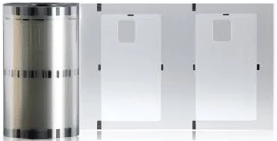 Picture of Magicard Prima463 Clear 0.6mil Patch Lamination Film with Chip Cutout