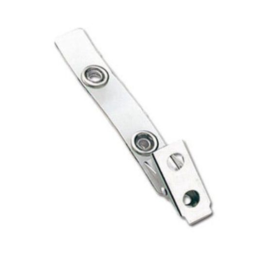 Picture of Pack of 100 - Clear Earth-Friendly Badge Clips - 2.75''