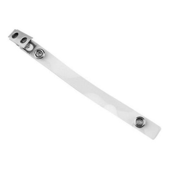 Picture of Pack of 100 - Clear Vinyl 2-Hole NPS Badge Clip - 5.75''