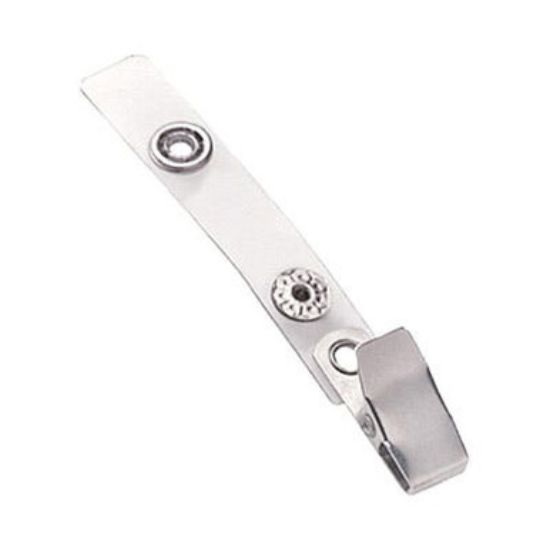Picture of Pack of 100 - Clear Vinyl Badge Clips - 2.75''