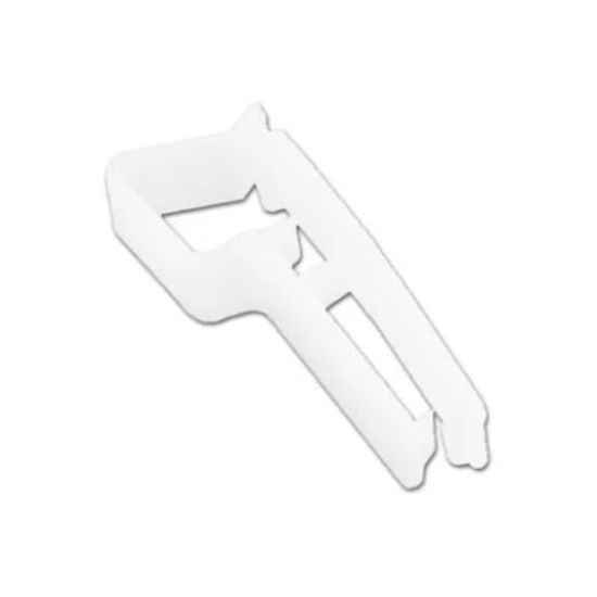 Picture of Pack of 100 - Uni-Clip White Plastic Badge Clip
