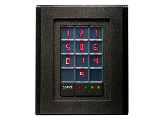 Picture of Hirsch 8330ABT0000 uTrust TS Scramblepad HF/LF Commercial Terminal PoE Wiegand Access Control Reader