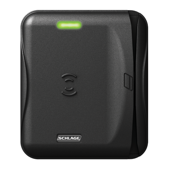 Picture of Schlage MTMS15-485 Multi-Technology Magnetic Stripe Reader Single Gang Wall Mount Access Control Reader