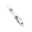 Picture of Pack of 100 - Clear Vinyl 2-Hole Badge Clips w/ Large Snaps - 2.75''