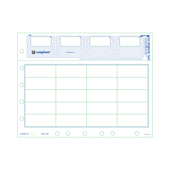 Picture of LaserBand2 LB2-BABY-TLC 4 Baby Tags with Labels (500 Sheets)