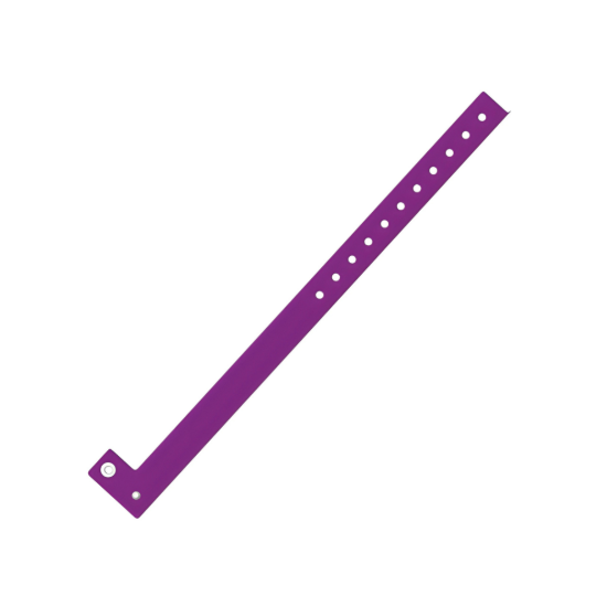 Picture of Laserband Alert PS-BLANK-PUR Plastic Snap Band Purple Blank (500 Sheets)