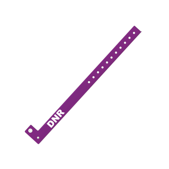 Picture of Laserband Alert PS-DNR-PUR Plastic Snap Band Purple DNR (500 Sheets)
