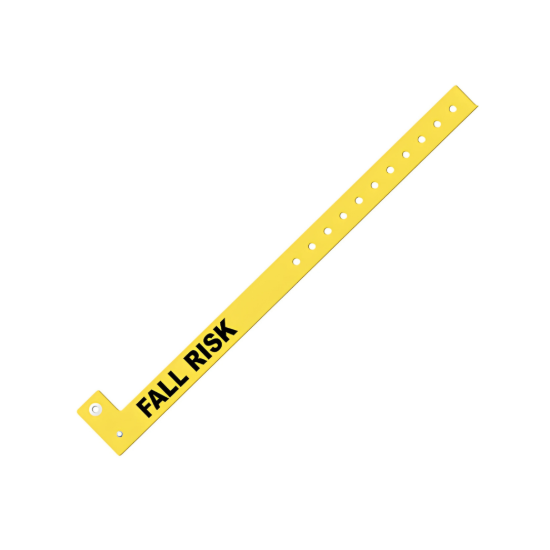 Picture of Laserband Alert PS-FALLRISK-YEL Plastic Snap Band Yellow Fall Risk (500 Sheets)