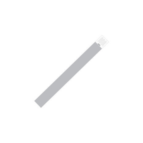 Picture of Laserband Alert TY-BLANK-SIL Tyvek Alert Silver Blank Wristband (1000 Sheets)