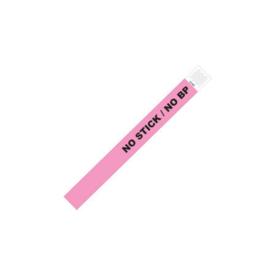 Picture of Laserband Alert TY-NOSTICKNOBP Tyvek Alert Pink Limb Alert Wristband (1000 Sheets)