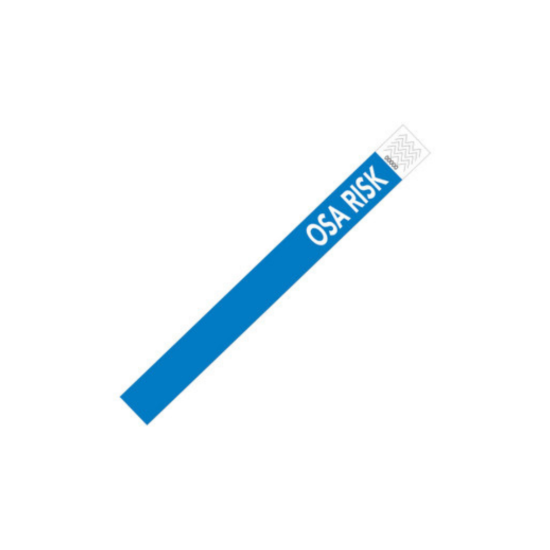 Picture of Laserband Alert TY-OSARISK Tyvek Alert Blue OSA RISK Wristband (1000 Sheets)