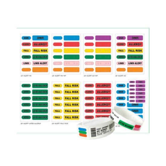 Picture of LaserBand Alert LB-ALERT Tamper and Water Resistant Precaution Labels (1000 Sheets)