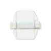 Picture of Pack of 25 - Clear Vinyl Vertical Arm Band Badge Holder with White Strap, 2.38" x 3.38"