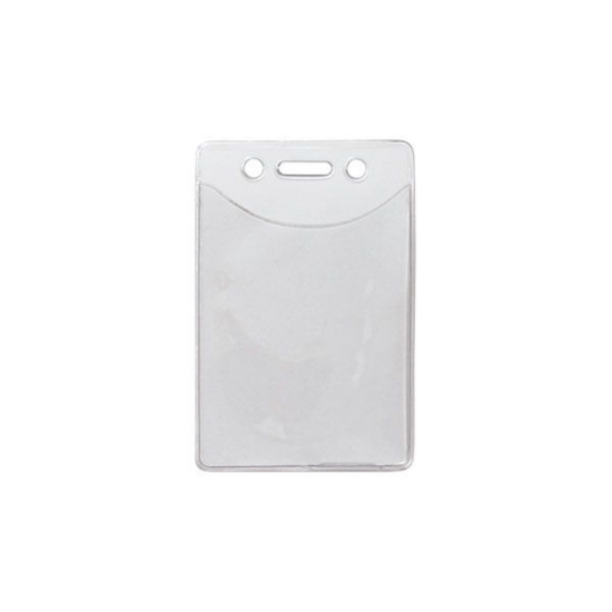 Picture of Pack of 100 - Clear Vinyl Vertical Anti-Print Transfer Badge Holder, 2.5" x 3.25"