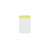 Picture of Pack of 100 - Clear Vinyl Vertical Badge Holder with Color Bar, 3.75" x 2.63"