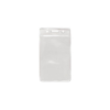 Picture of Pack of 100 - Clear Vinyl Vertical Badge Holder with Color Bar, 3.75" x 2.63"