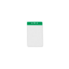 Picture of Pack of 100 - Clear Vinyl Vertical Badge Holder with Color Bar, 3.75" x 2.63"
