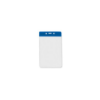 Picture of Pack of 100 - Clear Vinyl Vertical Badge Holder with Color Bar, 3.75" x 2.63"