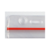Picture of Pack of 100 - Clear Vinyl Vertical Anti-Print Transfer Badge Holder with Resealable Closure, 2.4" x 3.6"