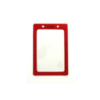 Picture of Pack of 100 - Clear Vinyl Vertical Badge Holder with Color Frame, 2.25" x 3.44"