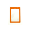 Picture of Pack of 100 - Clear Vinyl Vertical Badge Holder with Color Frame, 2.25" x 3.44"