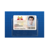 Picture of Pack of 100 - Clear Vinyl Horizontal Badge Holder with Slot and Chain Holes, 3.63" x 2.38"