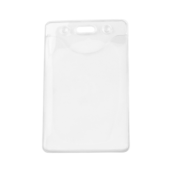 Picture of Pack of 100 - Clear Vertical Earth-Friendly Vinyl DOP-Free Badge Holder