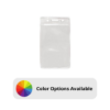 Picture of Pack of 100 - Clear Vinyl Vertical Badge Holder with Color Bar, 3.75" x 2.63"