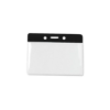 Picture of Pack of 100 - Clear Vinyl Horizontal Badge Holder with Color Bar, 3.85" x 2.68"