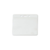 Picture of Pack of 100 - Clear Vinyl Horizontal Badge Holder with Color Bar, 3.85" x 2.68"