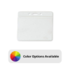 Picture of Pack of 100 - Clear Vinyl Horizontal Badge Holder with Color Bar, 3.85" x 2.68"