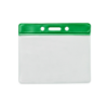 Picture of Pack of 100 - Vinyl Horizontal Badge Holder with Color Bar, 3.75" x 2.63"