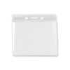 Picture of Pack of 100 - Clear Vinyl Horizontal Badge Holder with Color Bar, 4.38" x 3.63"