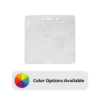 Picture of Pack of 100 - Clear Vinyl Horizontal Badge Holder with Color Bar, 4.38" x 3.63"