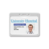 Picture of Pack of 100 - PureClear Eco-Friendly Vinyl Horizontal Event Size Badge Holder, 4" x 3"