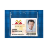 Picture of Pack of 100 - PureClear Eco-Friendly Vinyl Horizontal Event Size Badge Holder, 4" x 3"