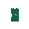 Picture of Pack of 50 - Clear Rigid Plastic Vertical Badge Holder 2-Sided