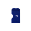 Picture of Pack of 50 - Clear Rigid Plastic Vertical Badge Holder 2-Sided