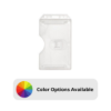 Picture of Pack of 50 - Clear Rigid Plastic Vertical Badge Holder 2-Sided