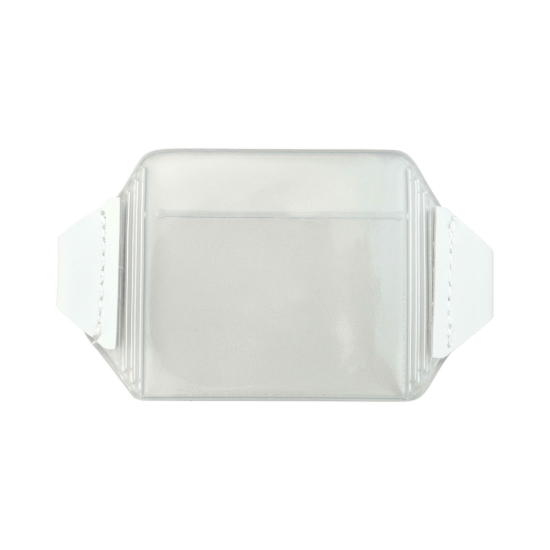 Picture of Pack of 100 - Clear Vinyl Horizontal Arm Band Badge Holder, 3.62" x 2.62"
