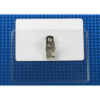 Picture of Pack of 100 - Clear Vinyl Horizontal Badge Holder with U Clip 3.63" x 2.38"