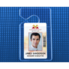 Picture of Pack of 100 - Clear Vinyl Vertical Hangtag Holder 2.63" x 3"