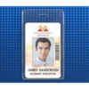 Picture of Pack of 100 - Clear Vinyl Vertical S-Series Anti-Print Transfer Proximity Card Holder, 2.3" x 4.25"